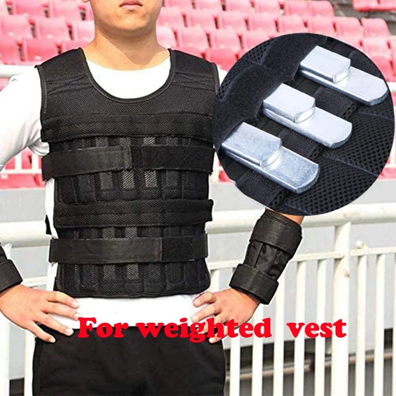 12-25Cm Weight Steel Plates for Weighted Vest Ankle Weights Load-Bearing Sturdy Adjustable Fitness Accessories Workout Equipment